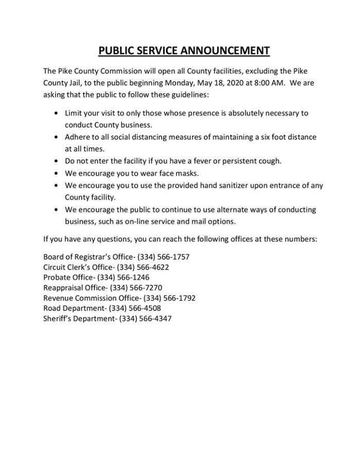 Pike County Commission Public Service Announcement.JPG